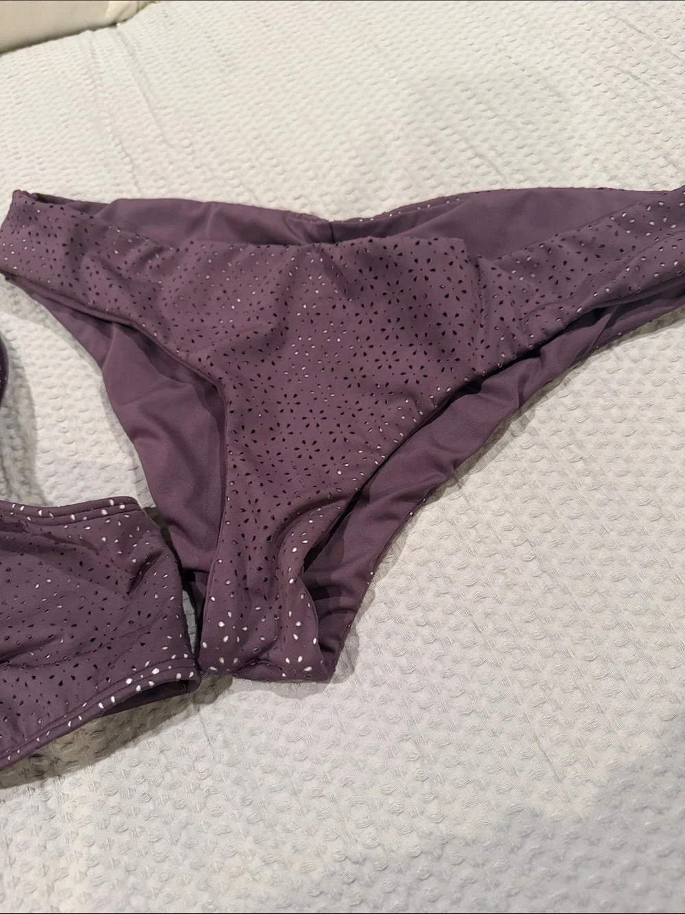 Purple Rhinestone Halter Bikini Set - Picture 3 of 4